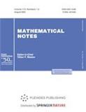 MATHEMATICAL NOTES