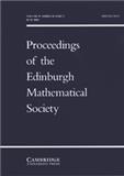 PROCEEDINGS OF THE EDINBURGH MATHEMATICAL SOCIETY